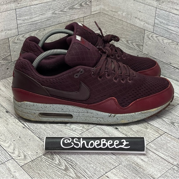 Nike Other - Nike Air Max 1 'EM London' Sneakers, Maroon/Gray, Men's US 10